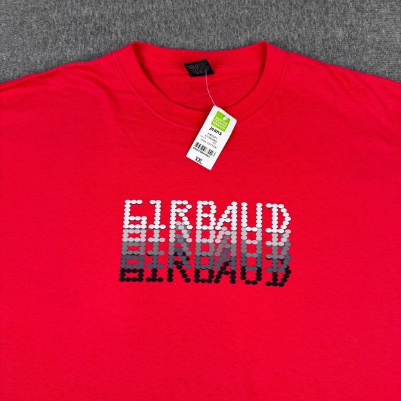 Vintage Marithe Francois Girbaud Jeans T-Shirt Mens XXL Red Echo Long Sleeve NWT - Picture 1 of 7